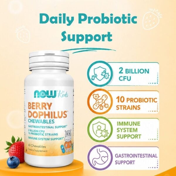 NOW Kids BerryDophilus Probiotic Strains
