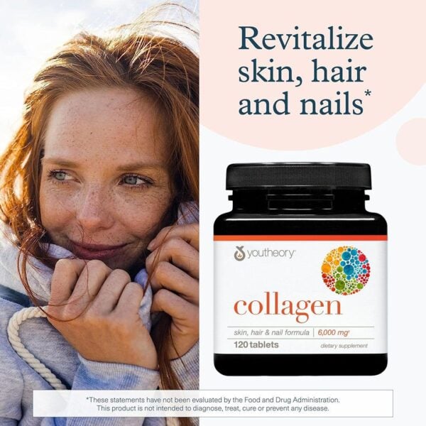 Youtheory Collagen Tablets - Revitalize Skin, Hair, and Nails