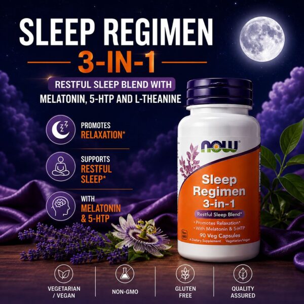 NOW Foods Sleep Regimen 3-In-1