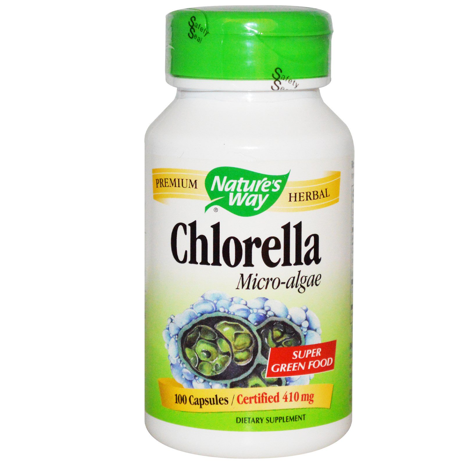Nature’s Way, Chlorella, MicroAlgae, 410 mg, 100 Capsules Zone Nutrition