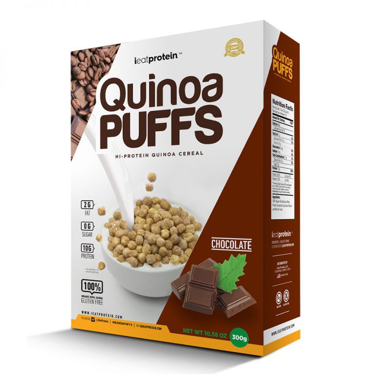iEatProtein, Quinoa Puffs, HiProtein Cereal Zone Nutrition