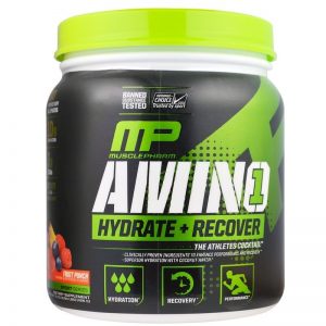 MusclePharm, Amino1, Hydrate + Recover, 30 Srv