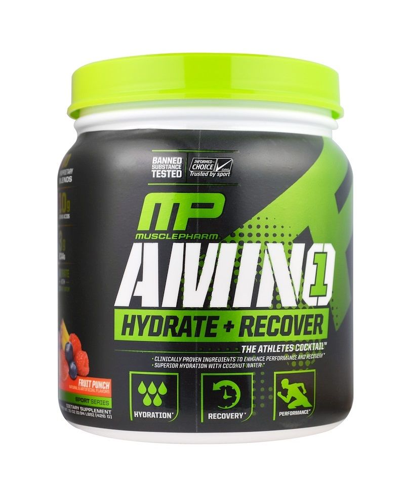 MusclePharm, Amino1, Hydrate + Recover, 30 Srv Zone Nutrition