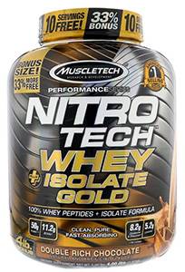 Muscletech, Nitro Tech, Whey Plus Isolate Gold