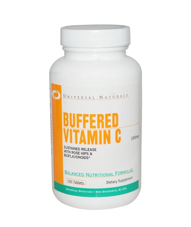Universal Naturals Buffered Vitamin C 1000 Mg 100 Tablets Zone Nutrition