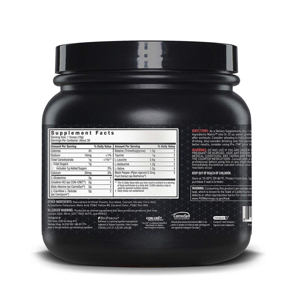 JYM, Post JYM Active Matrix, 30 Srv Zone Nutrition