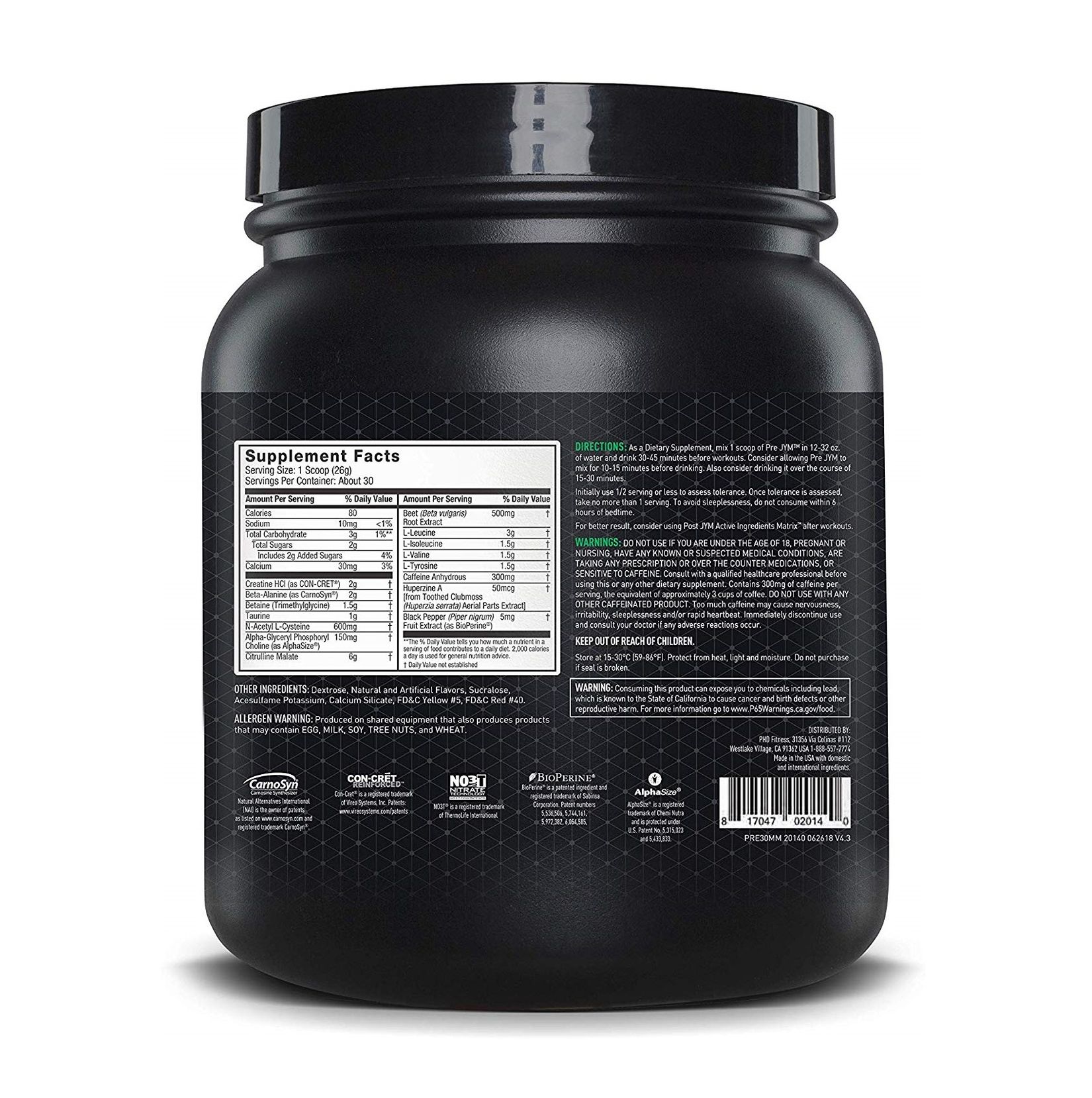 5 Day Pre Jym Pre Workout Powder for Fat Body