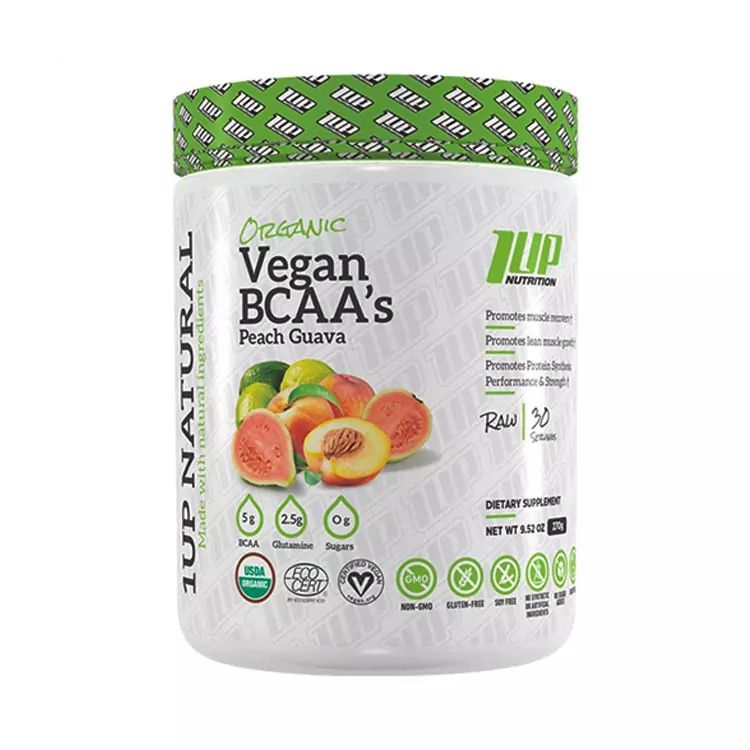 1UP, Natural Vegan BCAA + Glutamine, 270g (30 Srv) Zone Nutrition