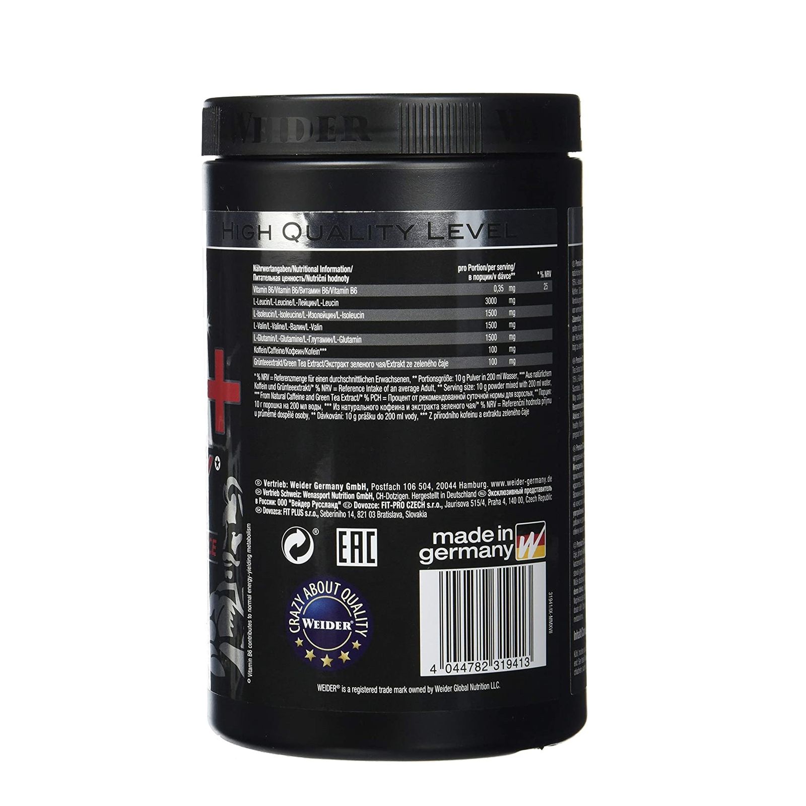 Weider Premium Bcaa Energy 500g Zone Nutrition 1110