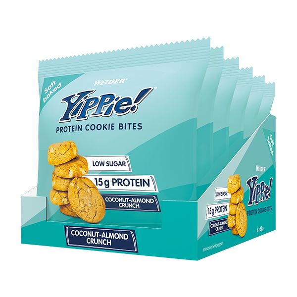 Weider, Yippie! Protein Cookie Bites, 50g Box of 6 Zone Nutrition