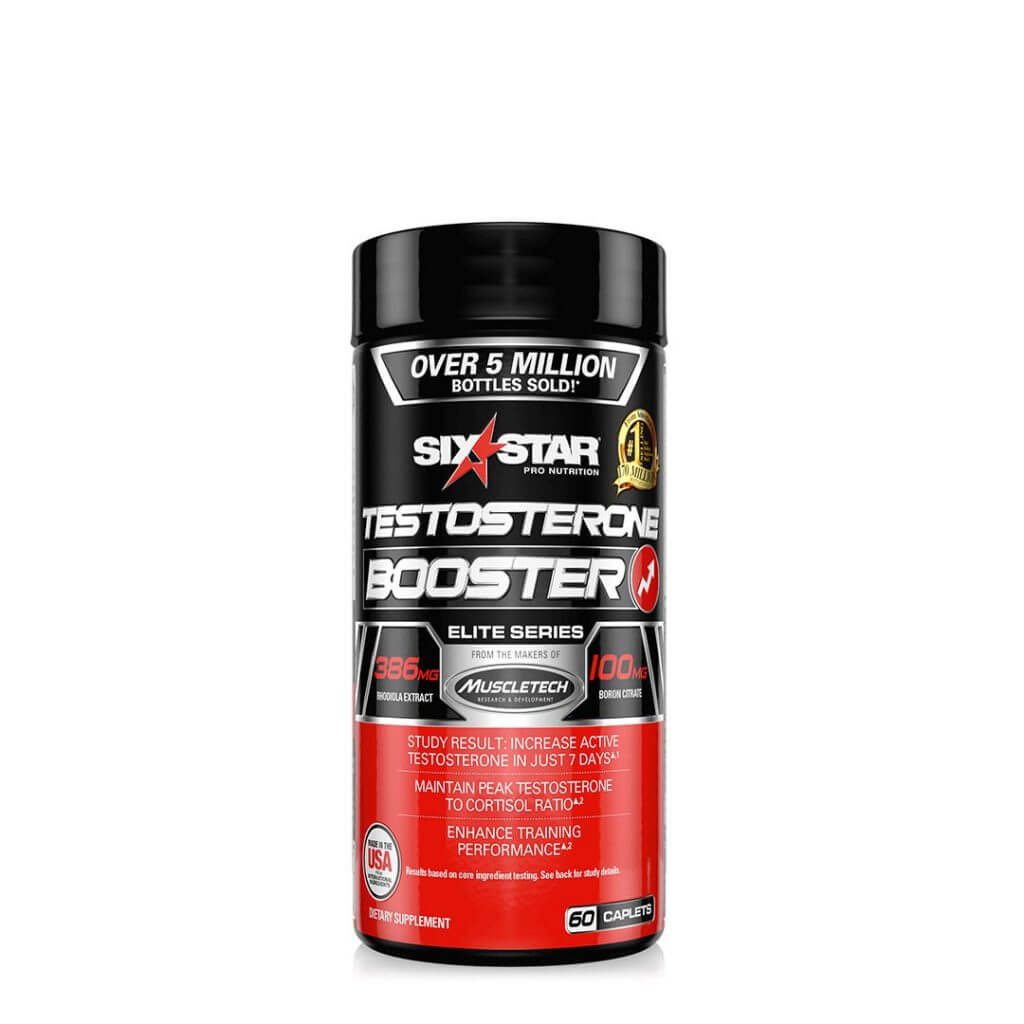 Muscletech six star testosterone booster 60 caplets zone nutrition