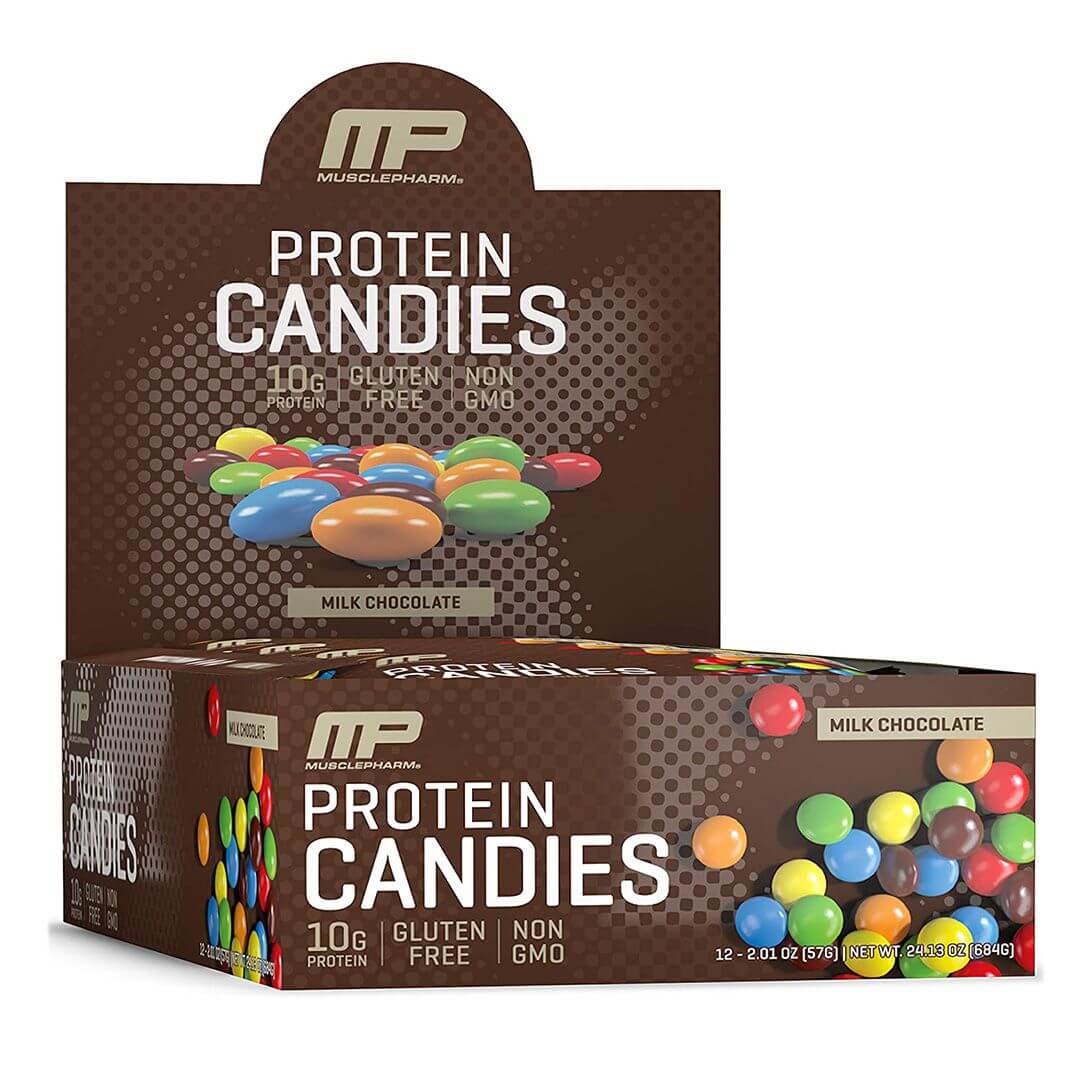 MusclePharm, Protein Candies, 57g (Box of 12 Packs) Zone Nutrition