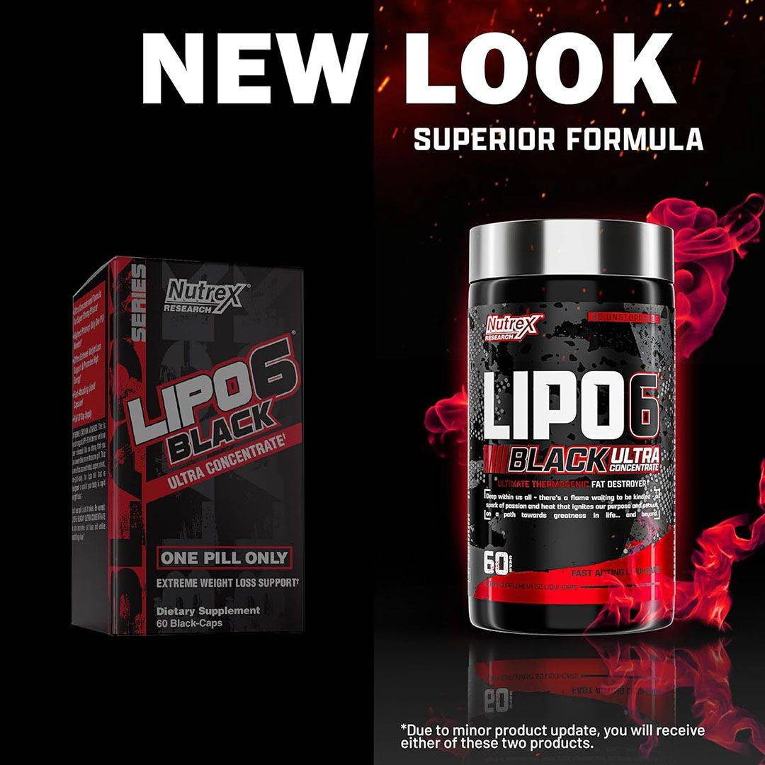 Nutrex, Lipo 6 Black Ultra Concentrate, 60 Black-Caps | Zone Nutrition