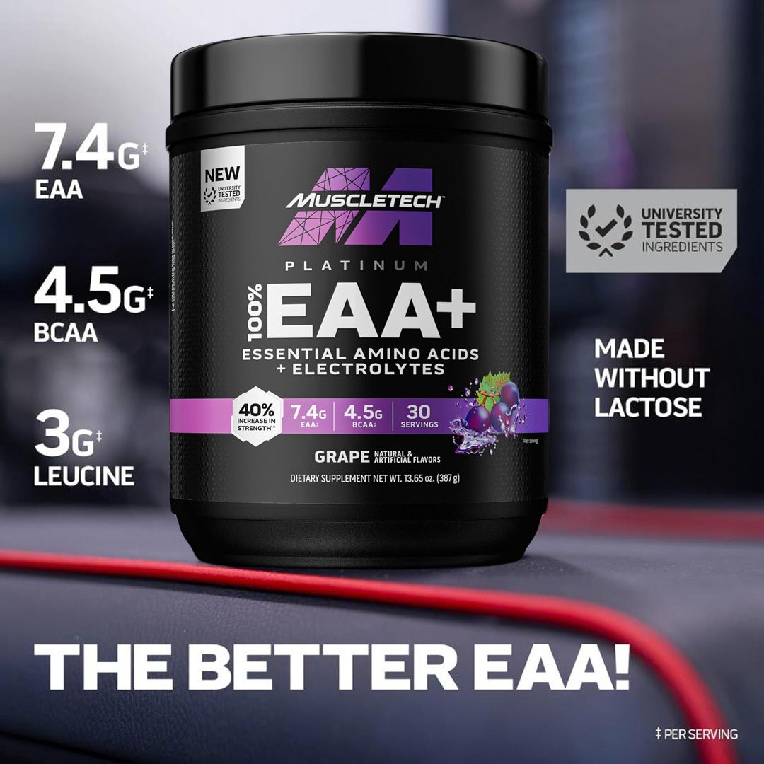 Muscle Labanan Muscletech, Platinum 100% EAA+, 30 Servings | Zone Nutrition ...
