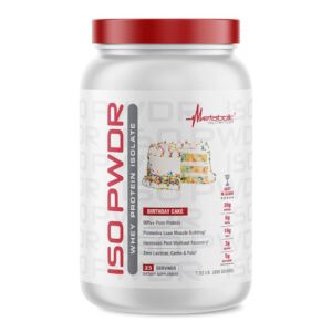 Metabolic Nutrition, ISOpwdr, Whey Protein Isolate, 1.52 LB (690 G) Metabolic Nutrition, ISOpwdr, Whey Protein Isolate, 1.52 LB (690 G) - Birthday Cake
